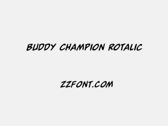 Buddy Champion Rotalic