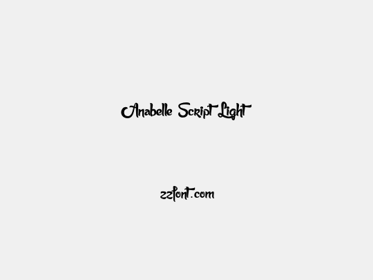 Anabelle Script Light