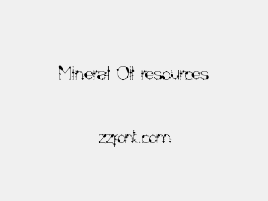 Mineral Oil resources