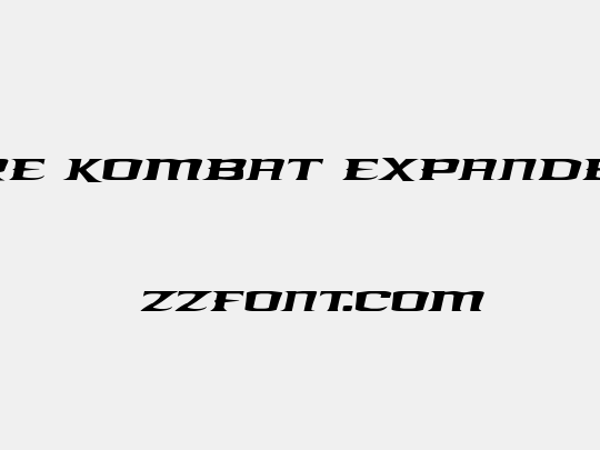 Kreature Kombat Expanded Italic