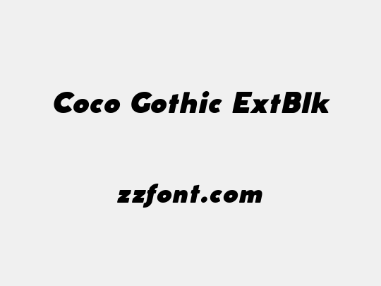 Coco Gothic ExtBlk