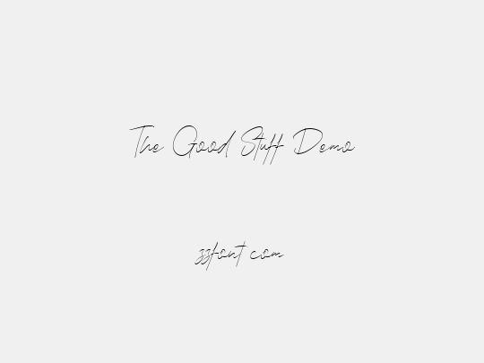The Good Stuff Demo
