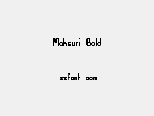 Mahsuri Bold