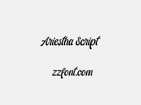 Ariestha Script