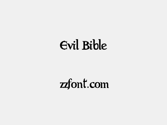 Evil Bible