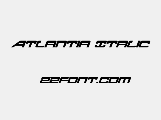 Atlantia Italic