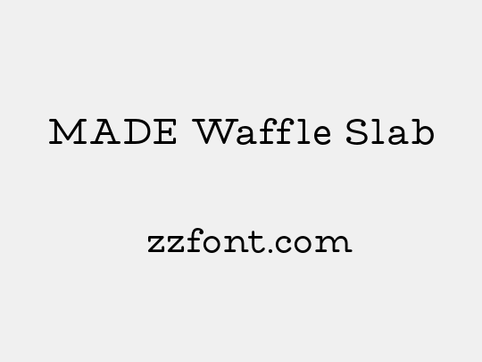 MADE Waffle Slab