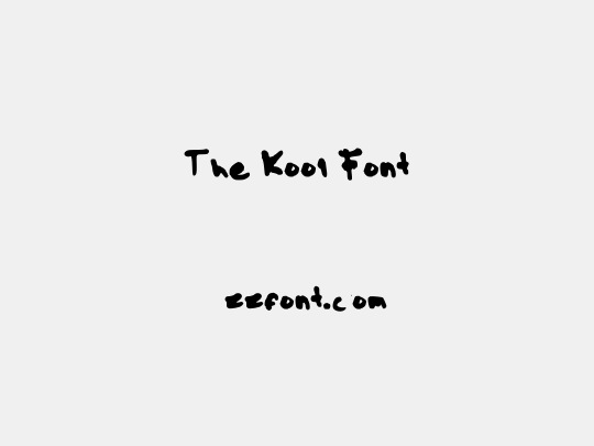 The Kool Font