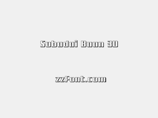 Subadai Baan 3D