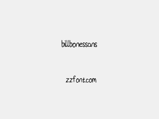 billbonessans