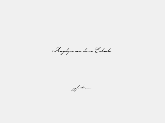 Angelique ma douce Colombe