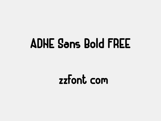 ADHE Sans Bold FREE