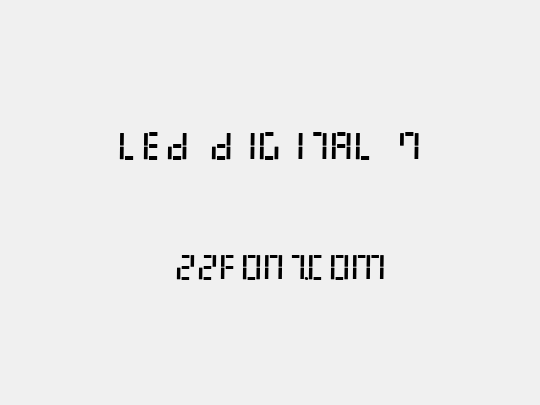 LED Digital 7