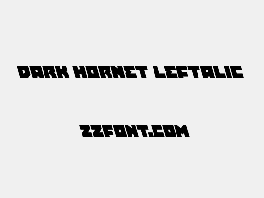 Dark Hornet Leftalic