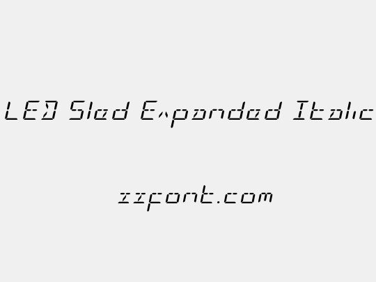 LED Sled Expanded Italic
