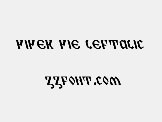 Piper Pie Leftalic