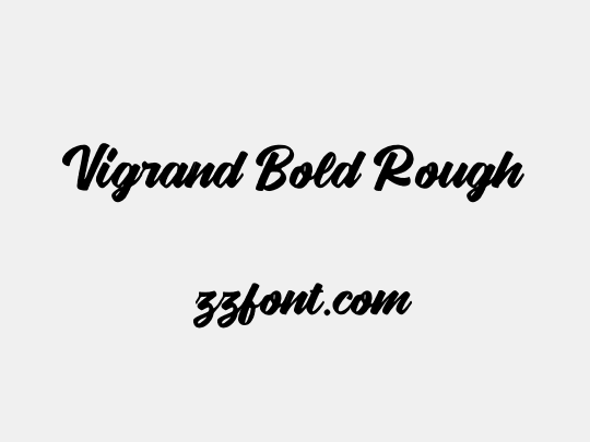 Vigrand Bold Rough