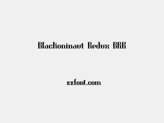 Blackoninaut Redux BRK