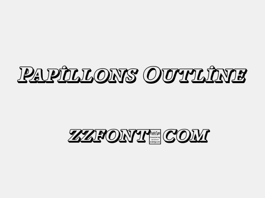 Papillons Outline
