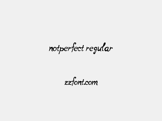 notperfect regular