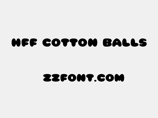 HFF Cotton Balls