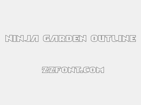 Ninja Garden Outline