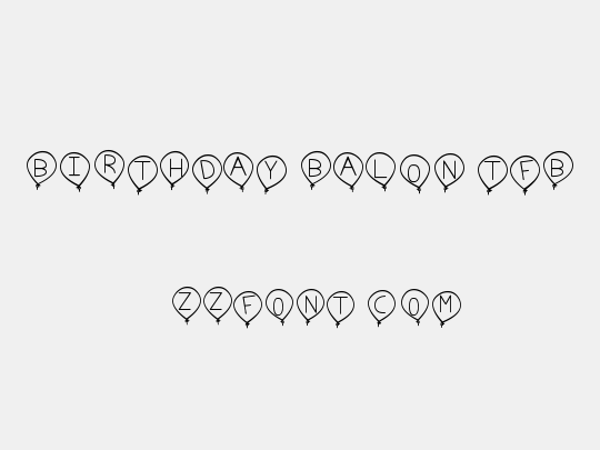 birthday balon tfb