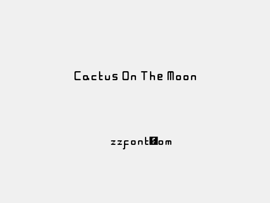 Cactus On The Moon