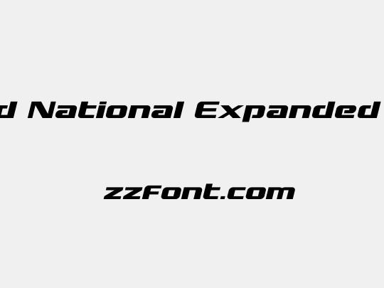 Grand National Expanded Italic