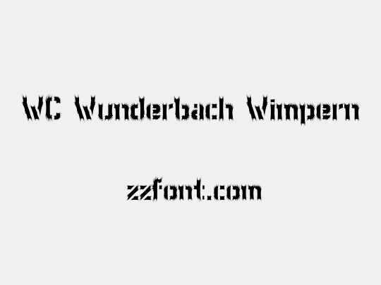 WC Wunderbach Wimpern