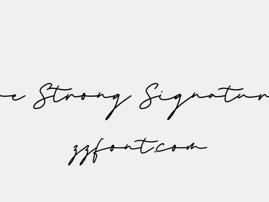 the Strong Signature