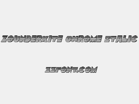 Zounderkite Chrome Italic
