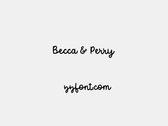 Becca & Perry