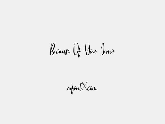 Because Of You Demo