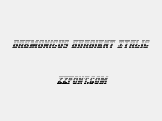 Daemonicus Gradient Italic