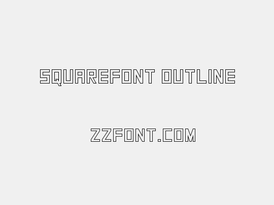 SquareFont Outline