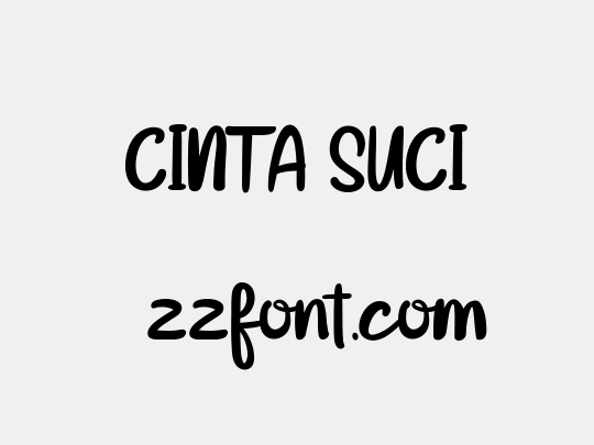 CINTA SUCI