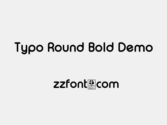 Typo Round Bold Demo