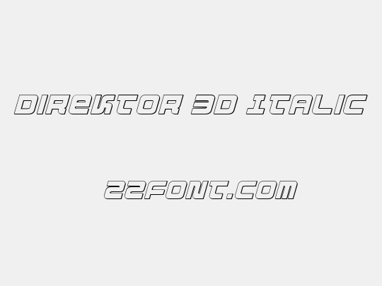Direktor 3D Italic