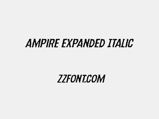 Ampire Expanded Italic