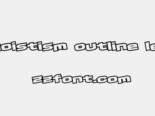 D3 Egoistism outline leaning