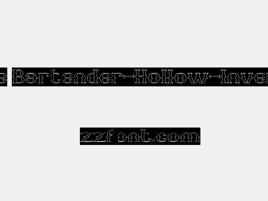 The Bartender-Hollow-Inverse