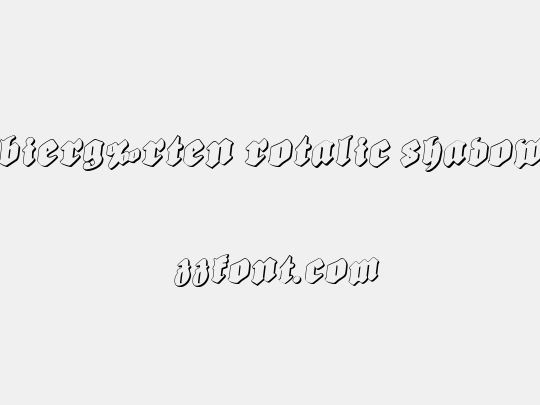 Bierg‰rten Rotalic Shadow