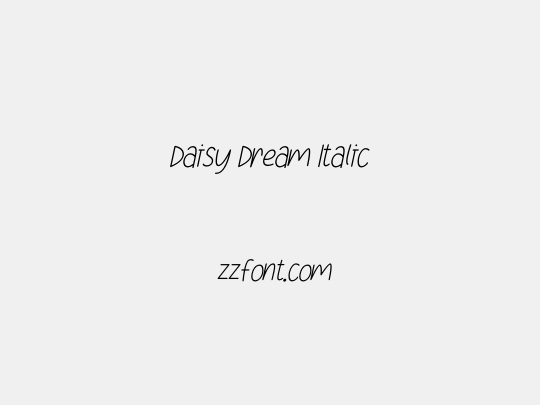 Daisy Dream Italic