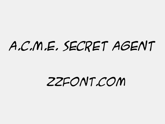 A.C.M.E. Secret Agent