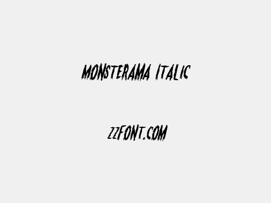 Monsterama Italic