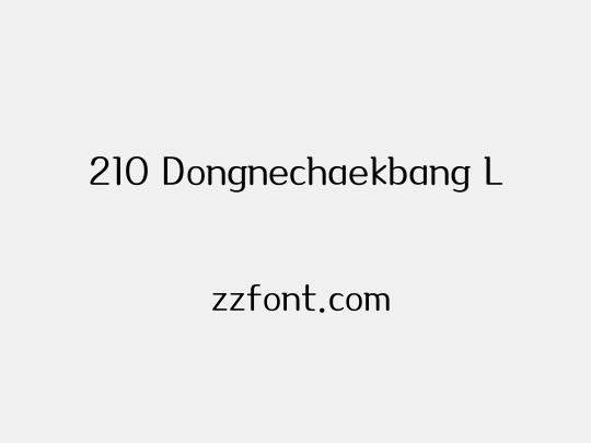 210 Dongnechaekbang L