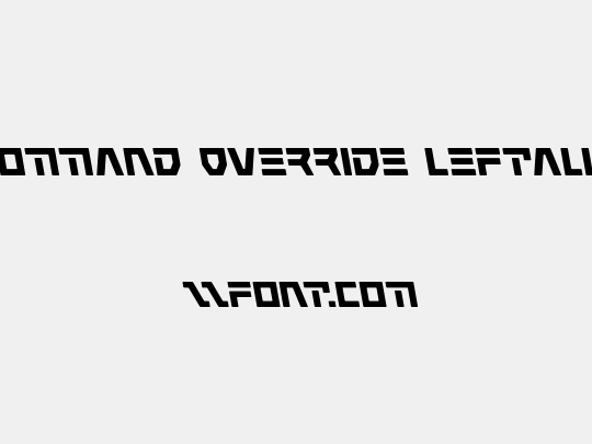 Command Override Leftalic