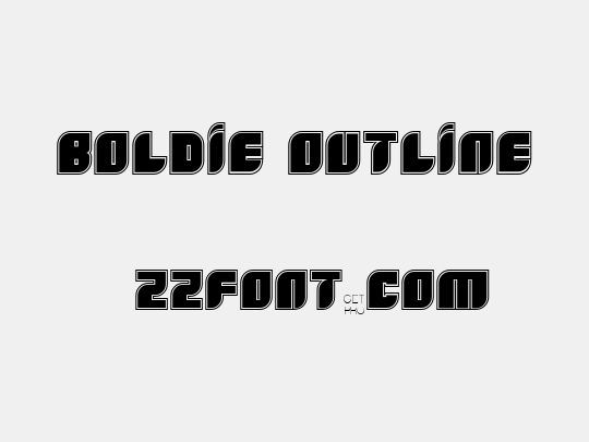 Boldie Outline