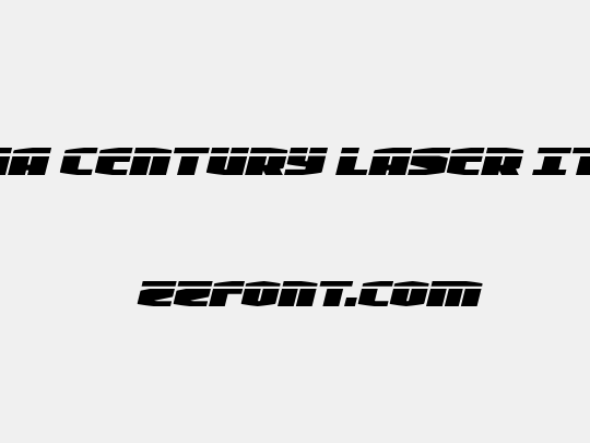 Alpha Century Laser Italic